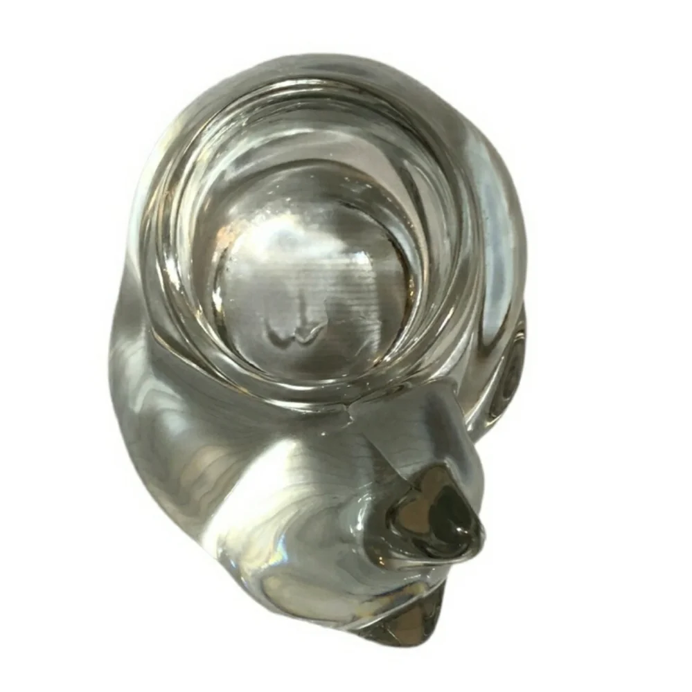 INDIANA GLASS Clear Glass Sleeping Cat Votive HolderIndiana Glass Company